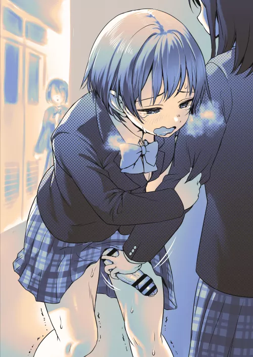 Grabbing her by the dick