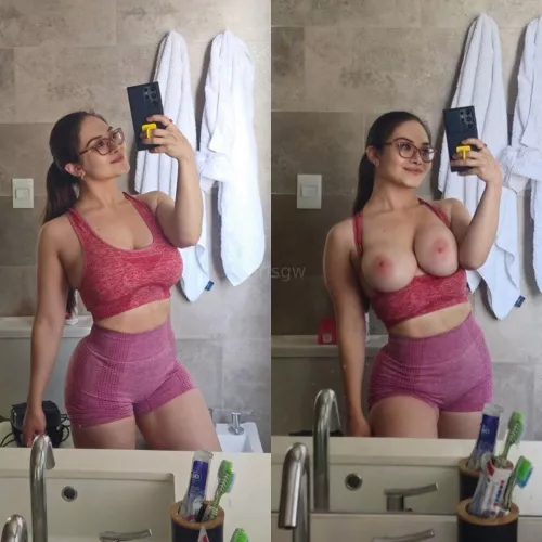 Here’s what’s under my gym fit