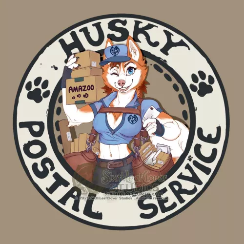 Husky Postal Service (Art by me)