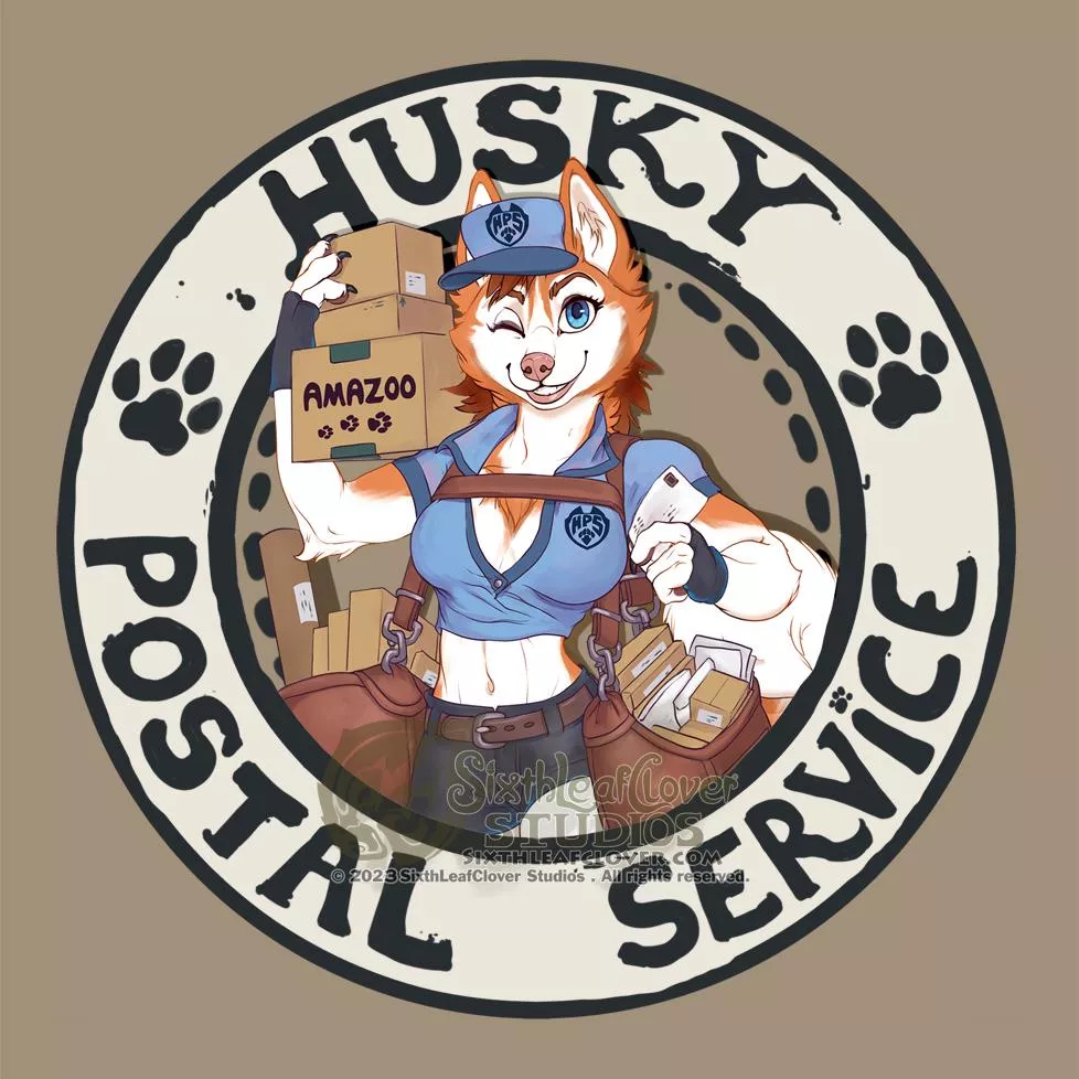 Husky Postal Service (Art by me)