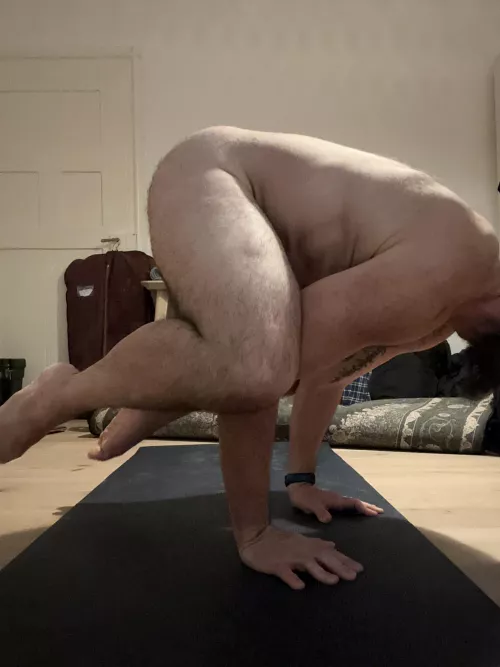 I prefer naked yoga, so here’s some naked Crow