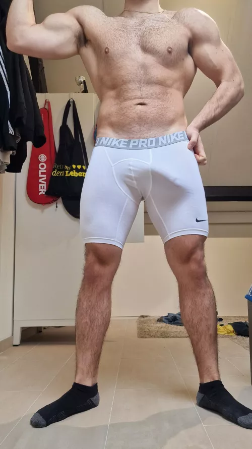 I wish someone was here to take care of my post workout bulge