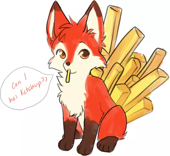 Is a French Fry Kitsune a Good or Goofy Idea? (Art & Design by Me!)