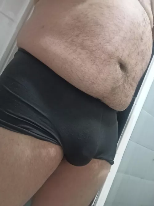 It's hard to keep it inside those briefs