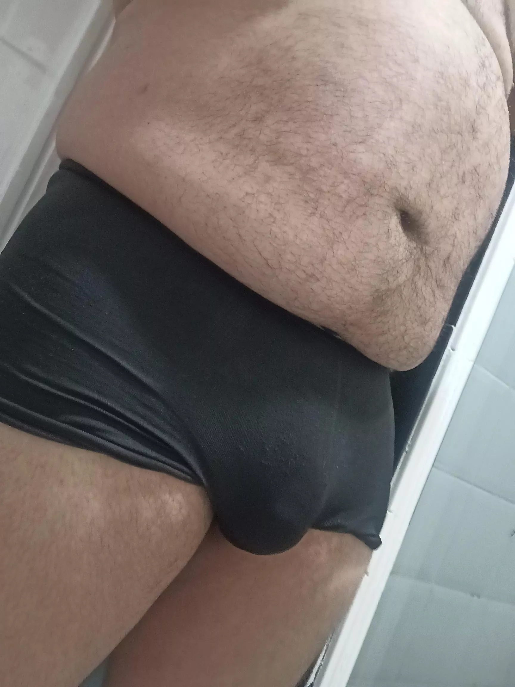 It's hard to keep it inside those briefs