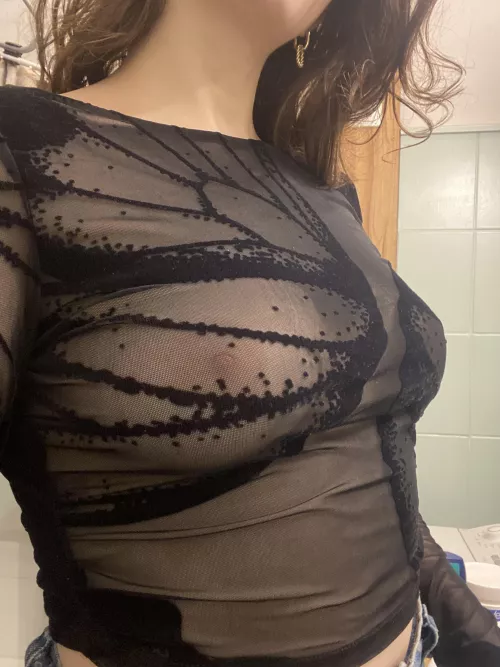 It’s so easy to make you fold when I’m wearing something this sheer!