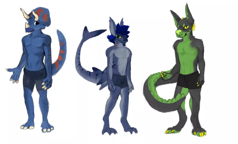 just bought clip studio paint and drew my goofy goobers to test it, definitely nicer to use than meibang (although would recommend both) - art by me