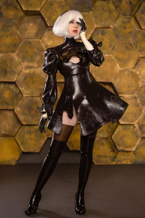 Latex cosplay 2b ( Nier Automata) by me