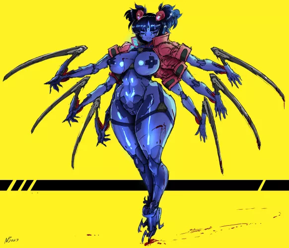 [Muffet] cyber punk spoder