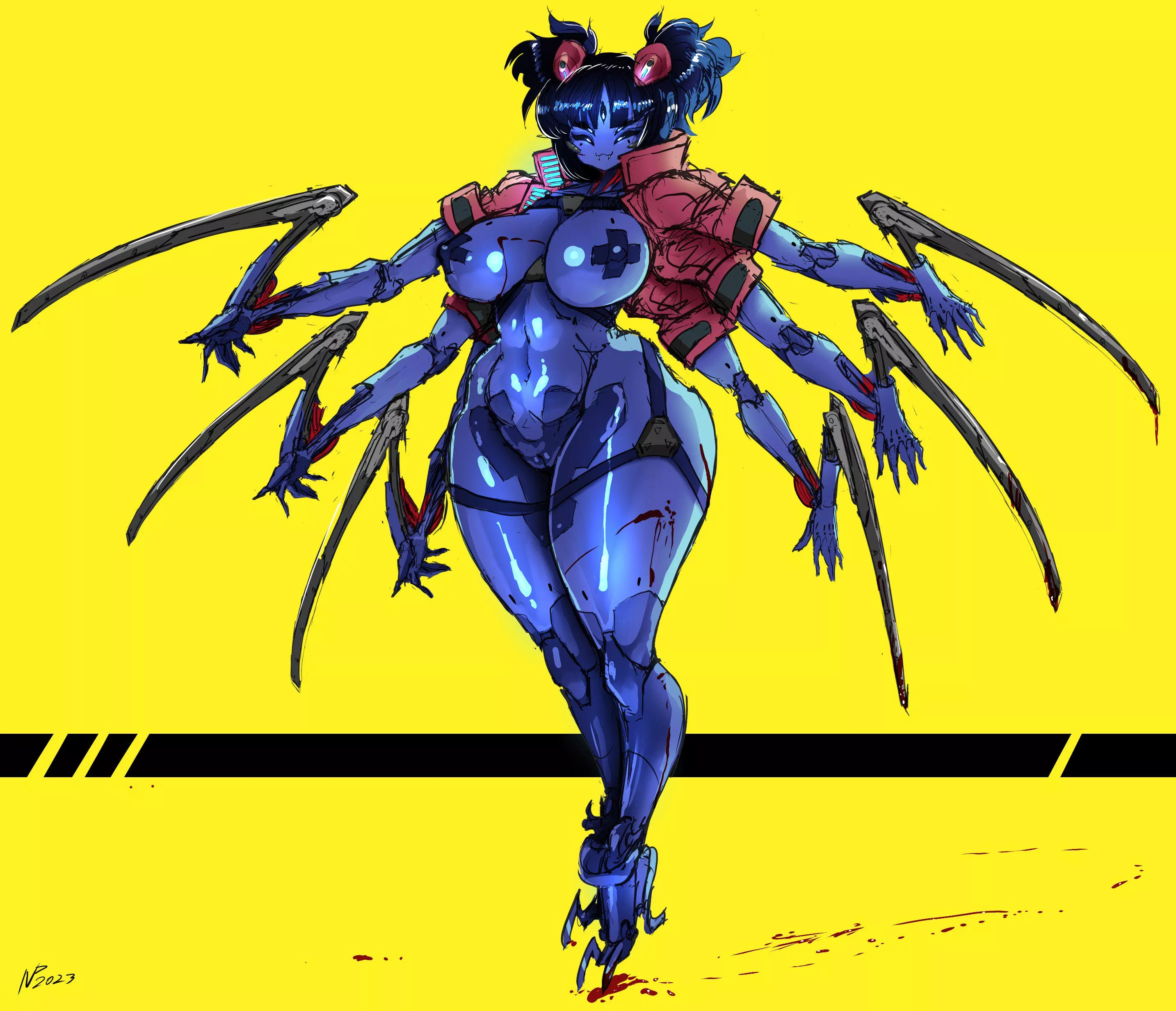 [Muffet] cyber punk spoder