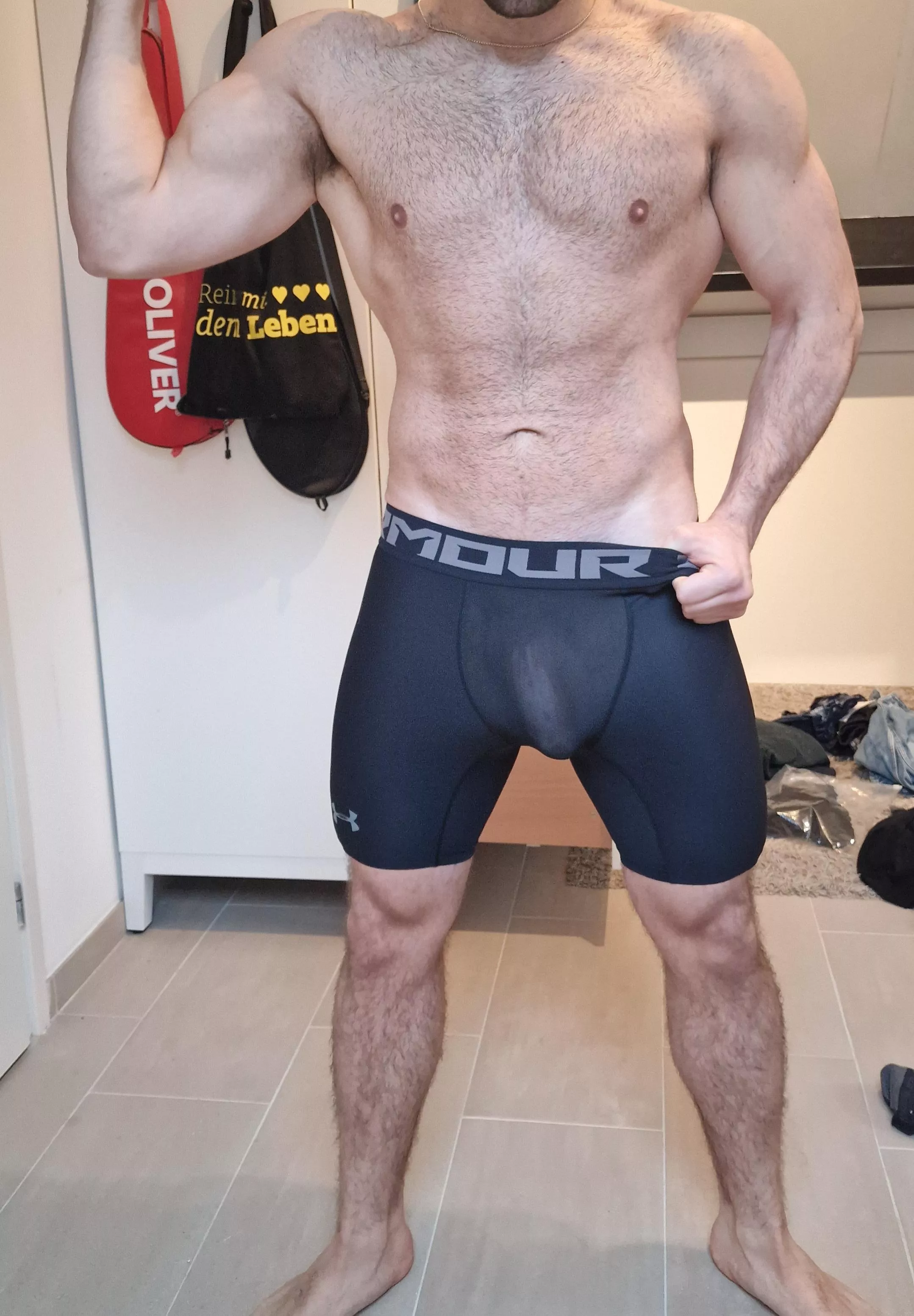 Oh shit, these under armour compression shorts might be too tight after all