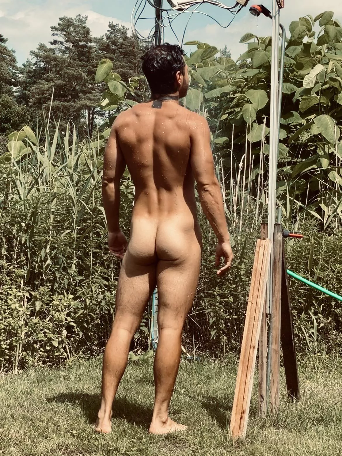 Outdoor shower love