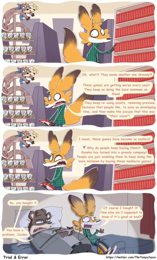 Soulless games (by @TheTanyaJoyce on Twitter)