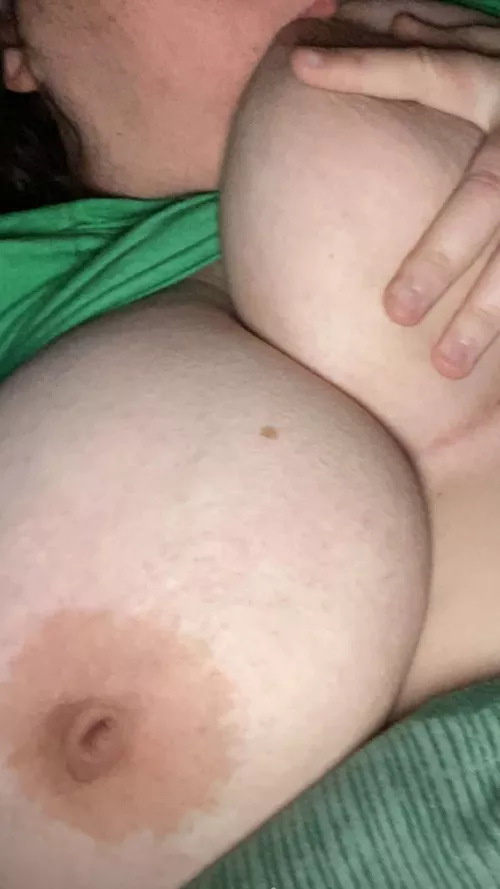 The other boob is currently occupied!