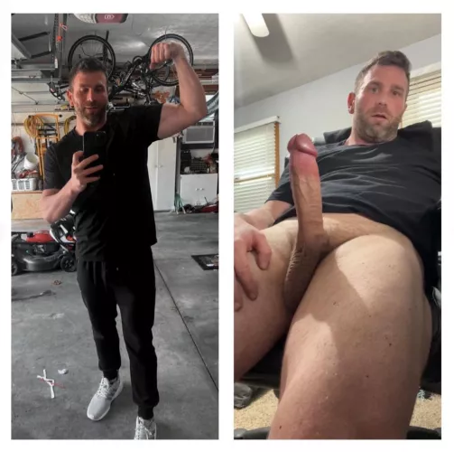 The perfect post workout activity is blowing a load.