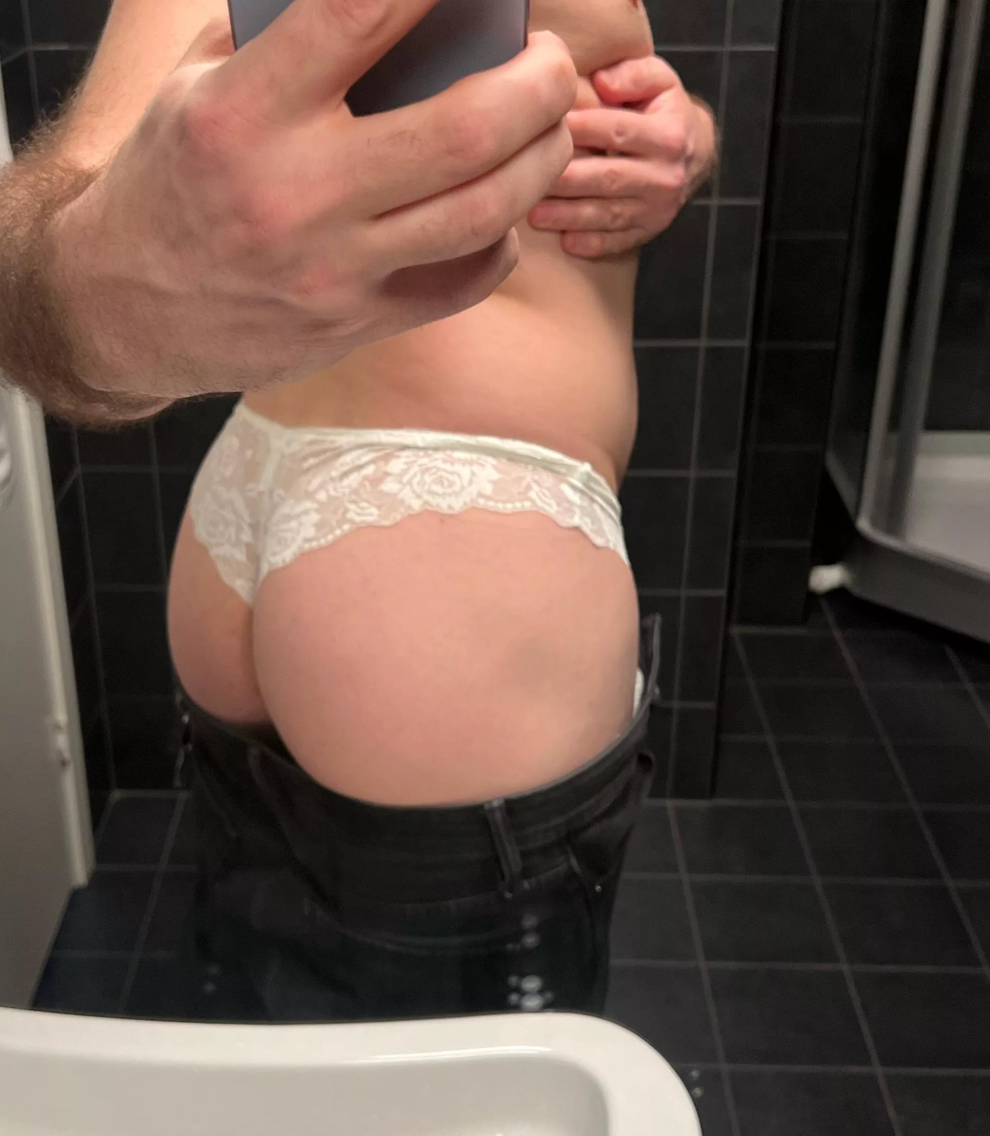took my wife’s panties to work today