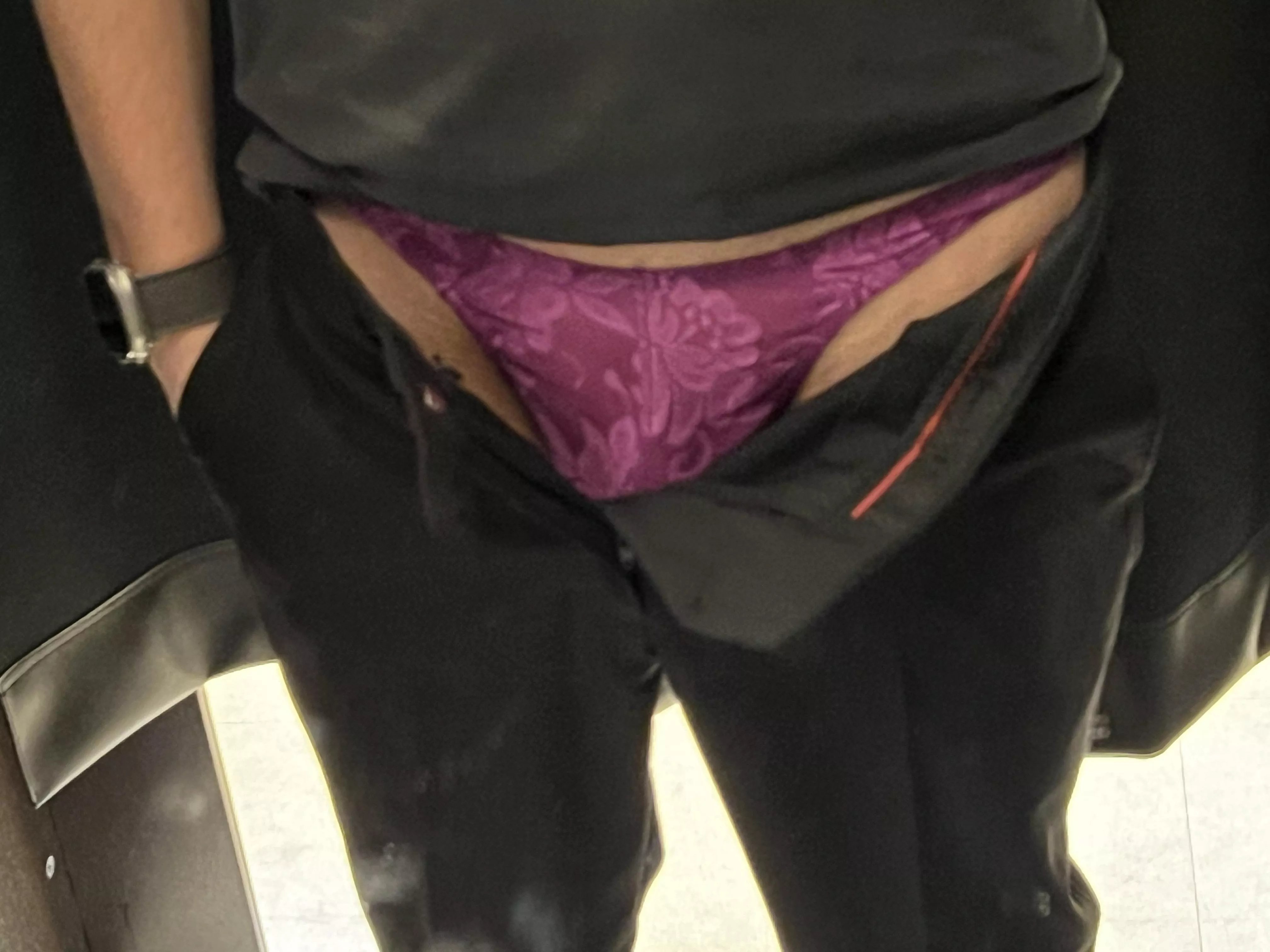 Tried on some new tuxedo pants yesterday. Hope nobody saw my underwear.