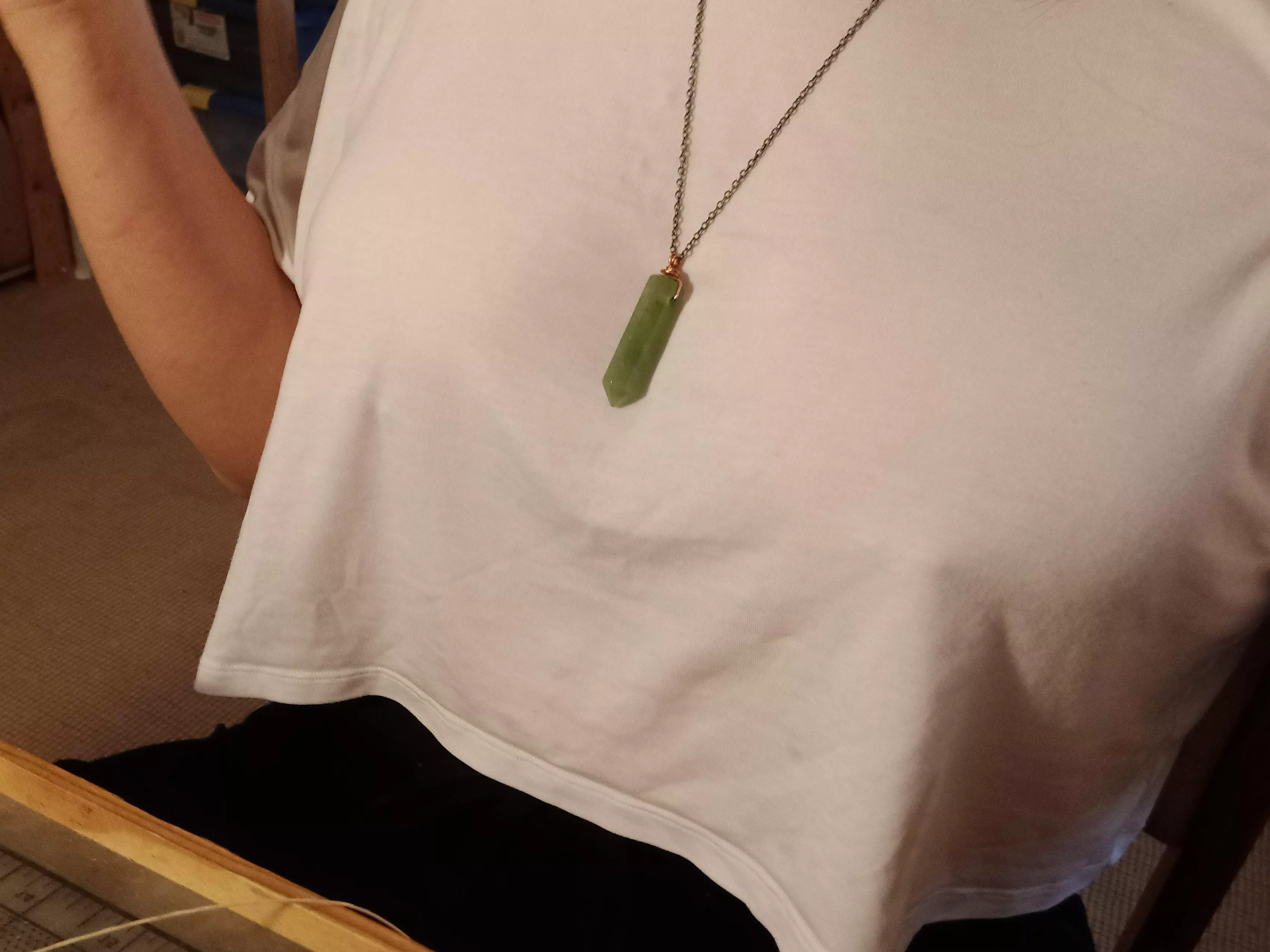 Working in the studio au natural