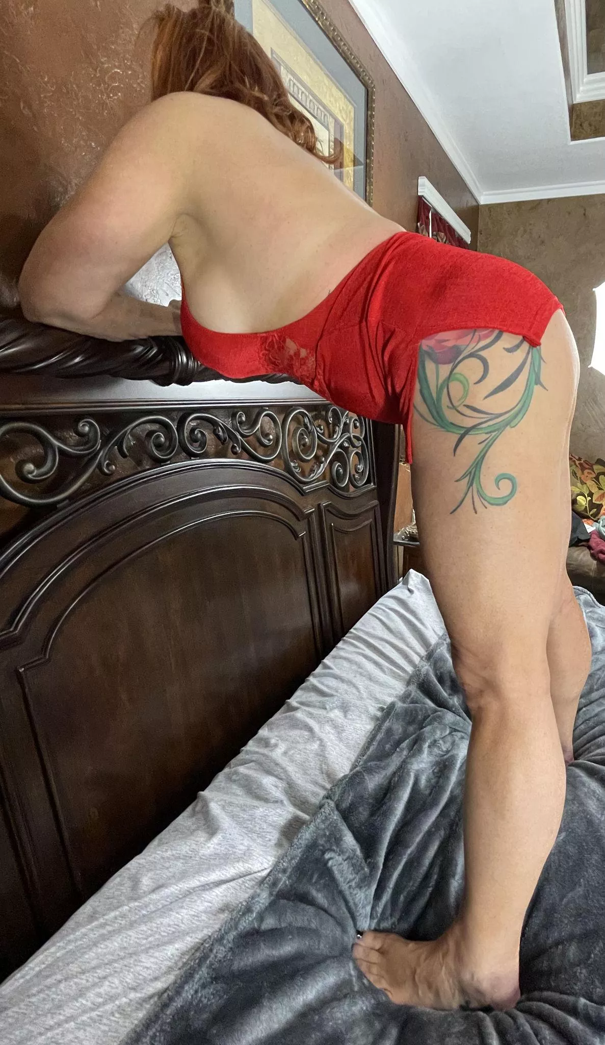 You check into your hotel on a business trip and walk into your room and find a gift from your buddies on the bed. It turns out that she's a 55yo grandma. You kicking me out, or calling down to have a couple of bottles of wine sent up?