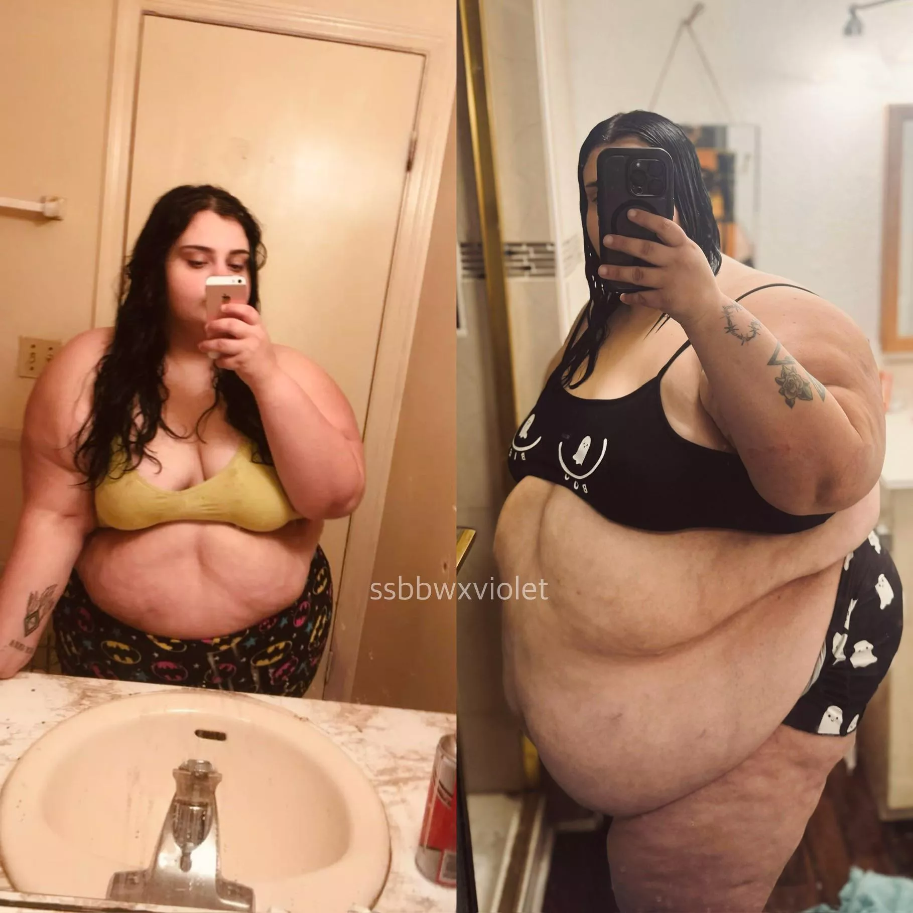 100 pound difference within 7 years, can you tell?