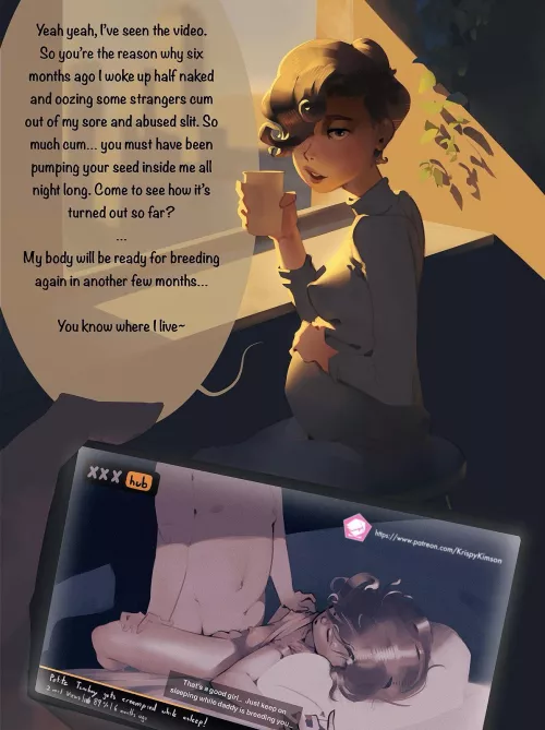 A stranger breeds a tomboy in her sleep, then checks up on her 6 months later…