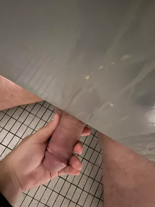 Another day, another cock at the cruisey restroom