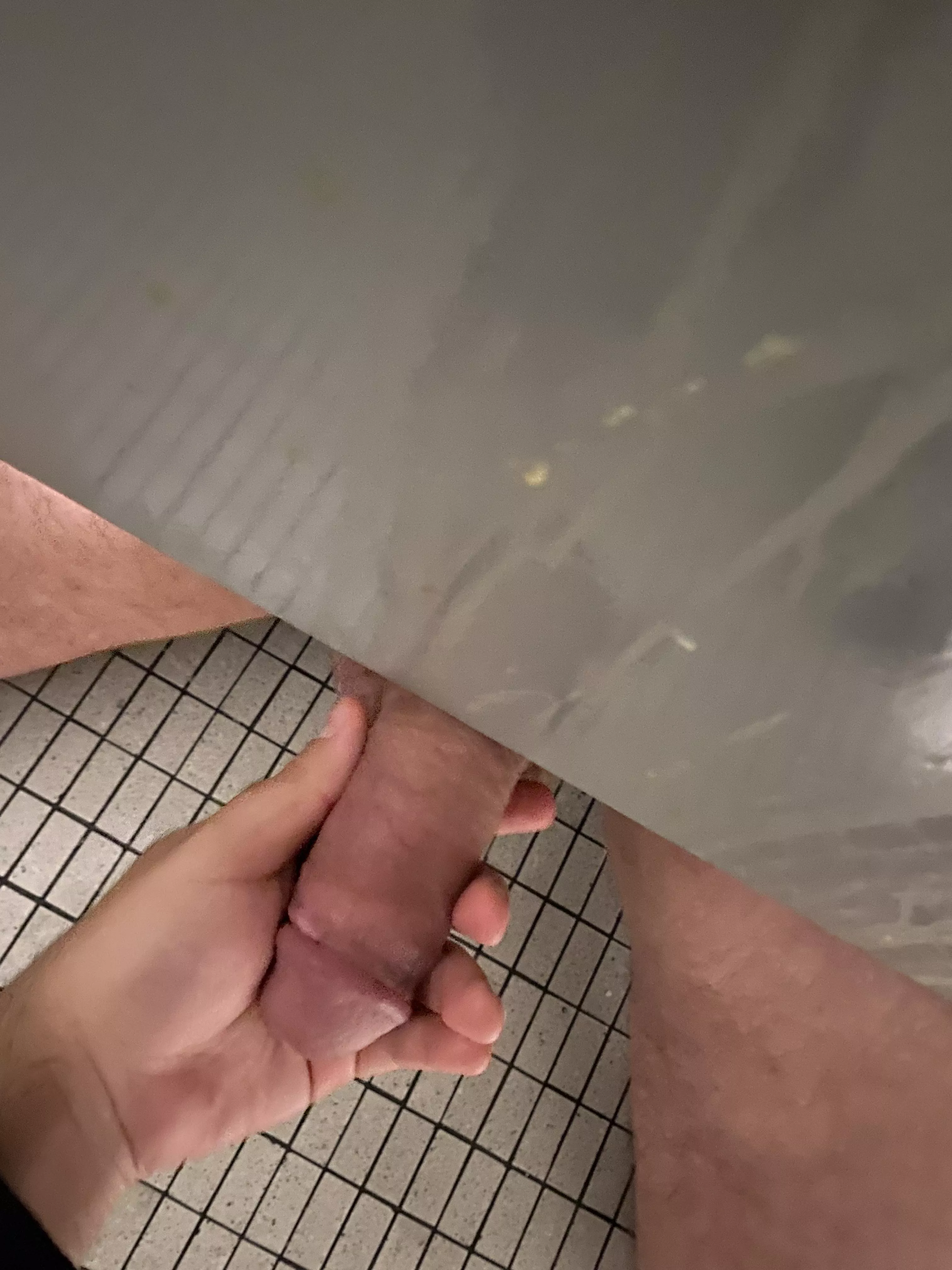 Another day, another cock at the cruisey restroom