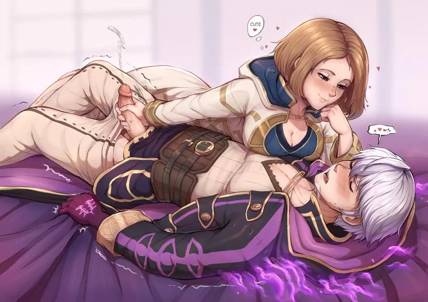 Bonding with a handjob 