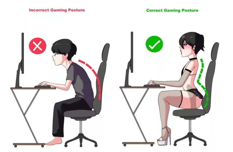 Correct gaming posture~