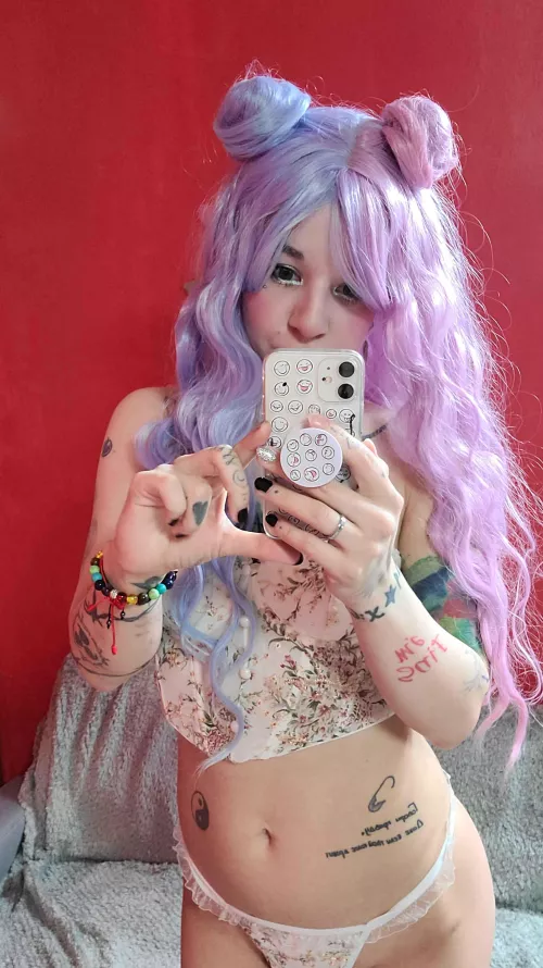 Do you like me pink-blue hair?