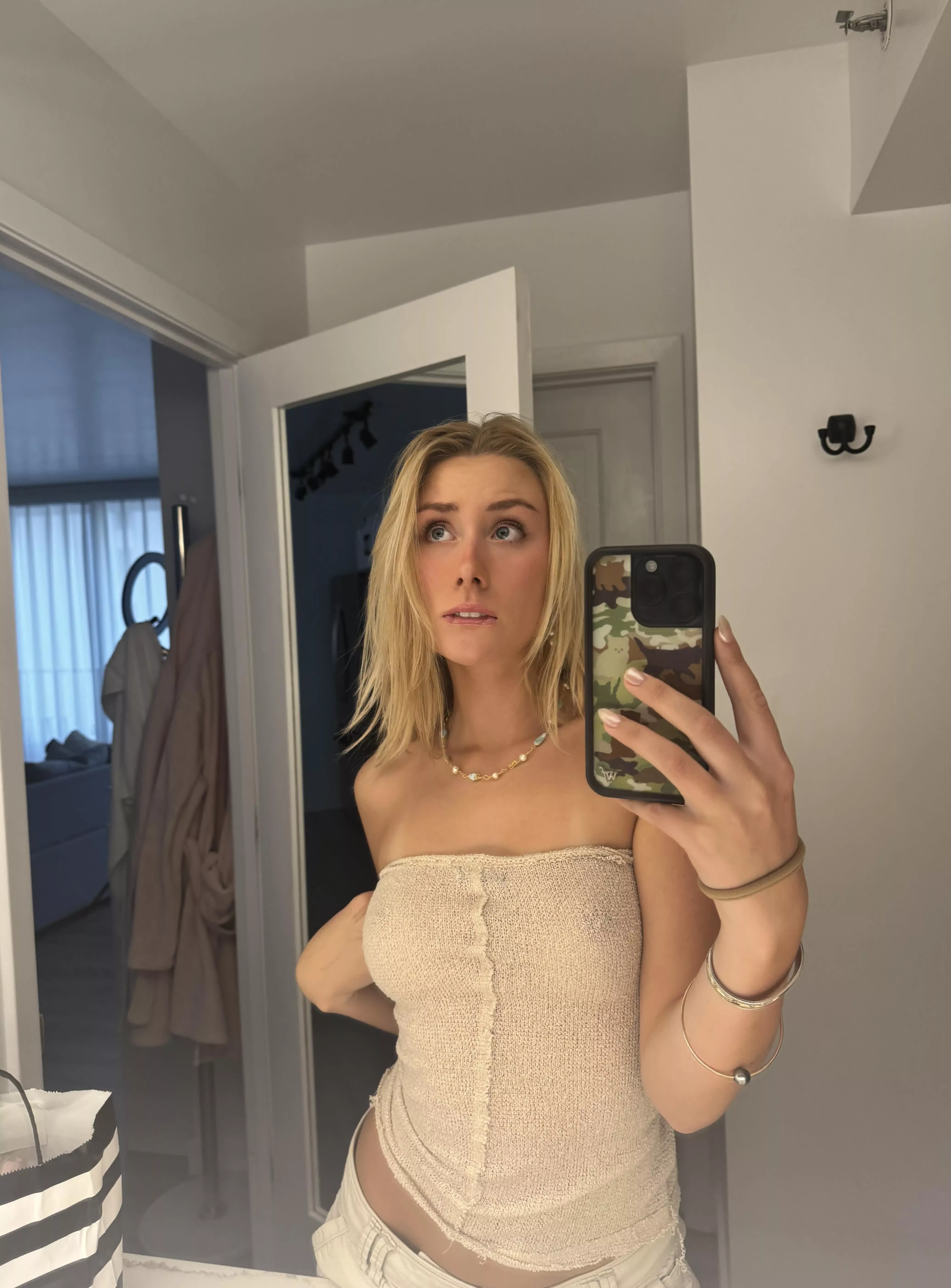 Does my see through top distract you? F18