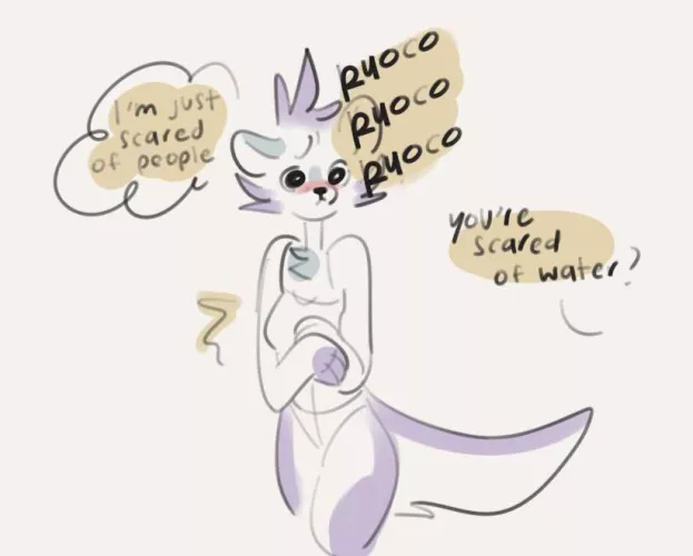 Does she look okay in her swim suit ? (Art by me)