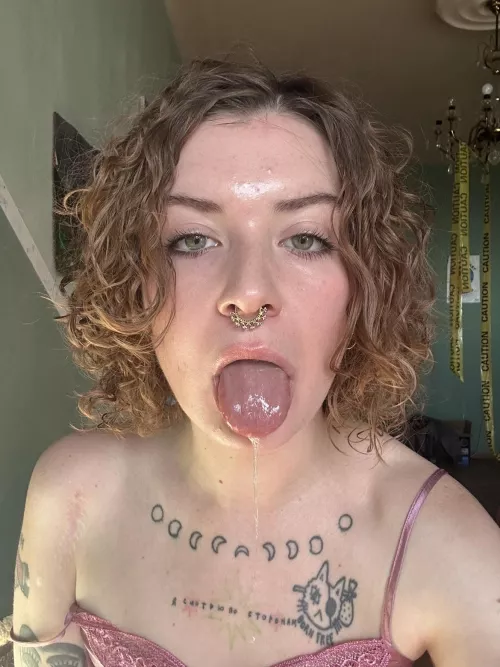 Don't slip in your saliva boy 