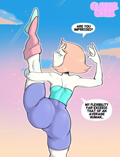 Flexible Pearl is a bit of a show off (CuddleCoreNSFW)
