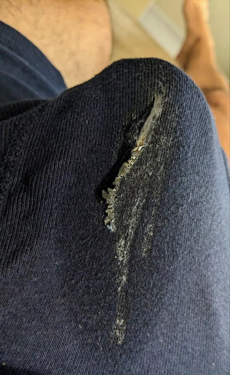 Flooding precum through my boxer briefs.