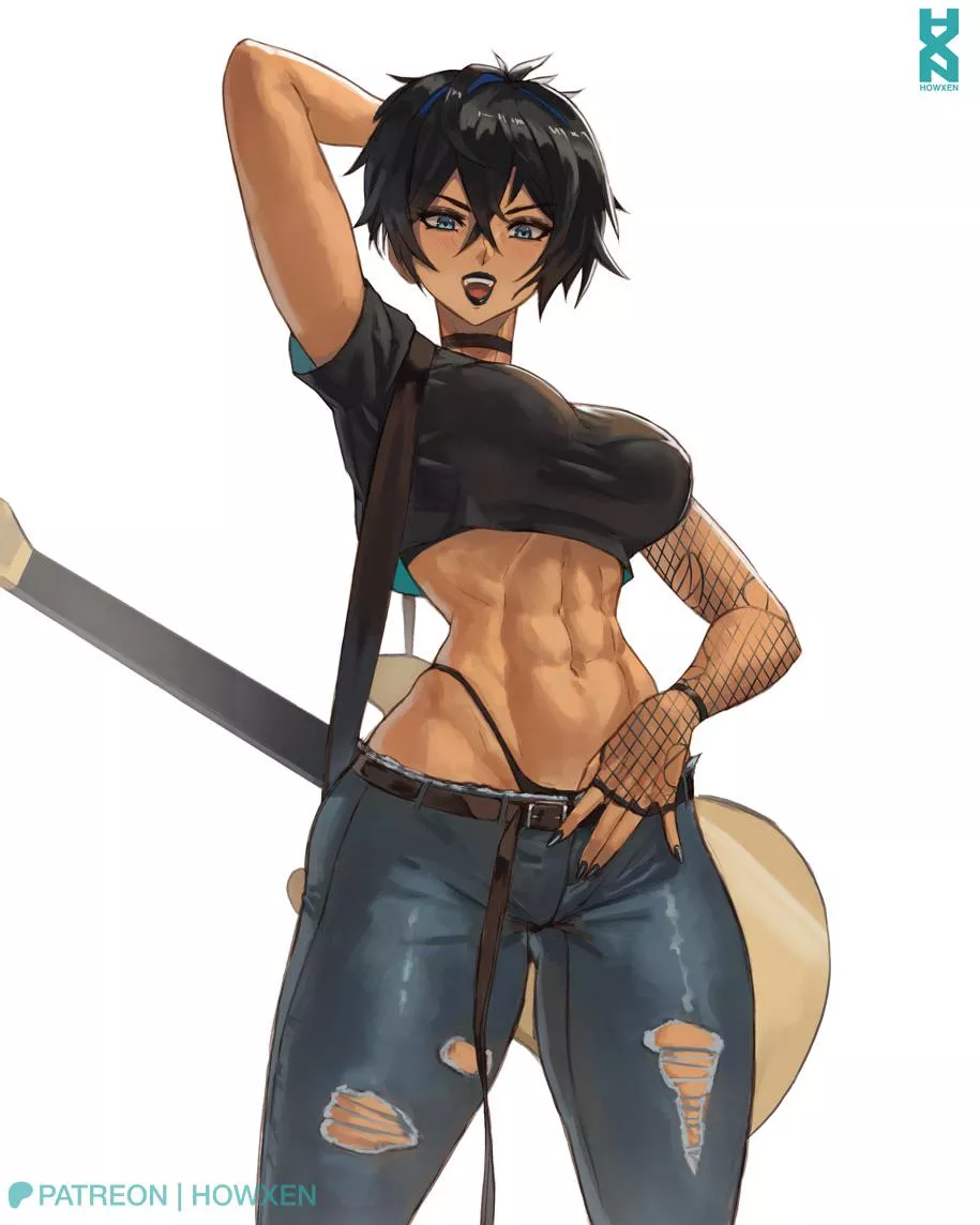 Guitar Girl [OC] (Howxen)