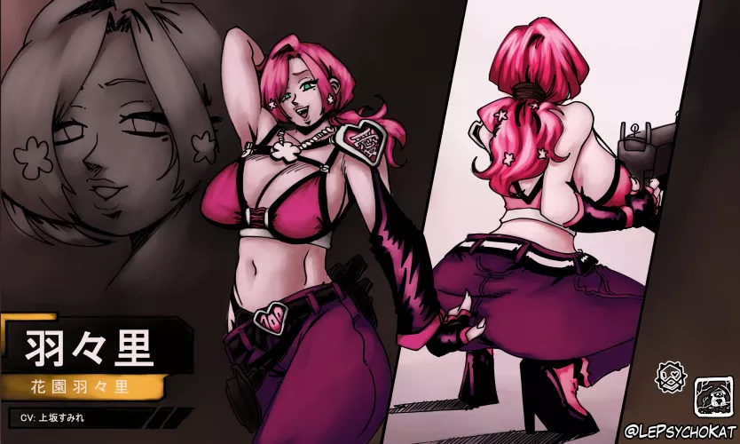 Hahari as a NIKKE character! (LePsychoKat)