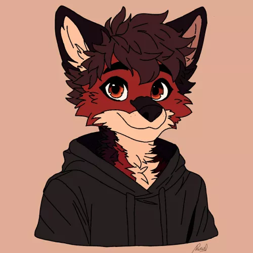 Headshot of my fursona [made by me]