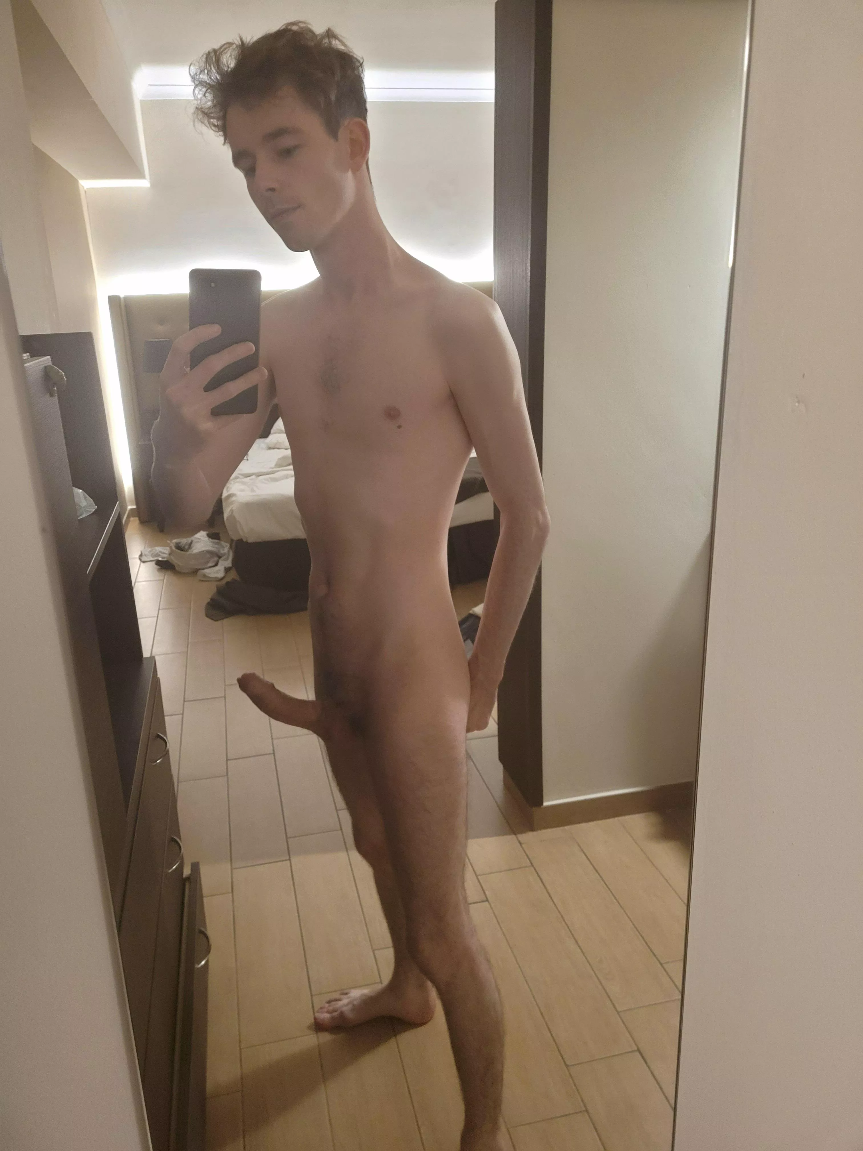 Hotel rooms always make my clothes fall off