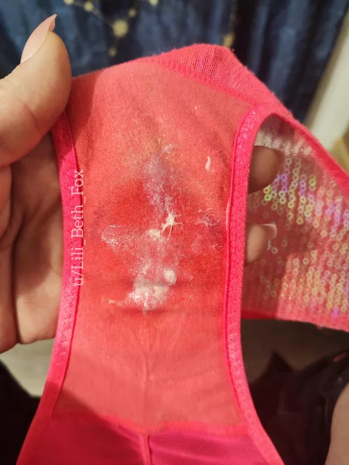 I love when a wet spot soaks in and makes my gusset all dark!