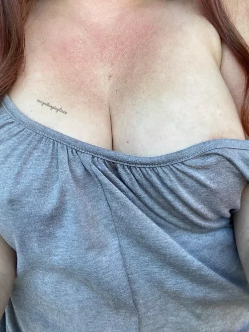 I want your cum running down between my tits