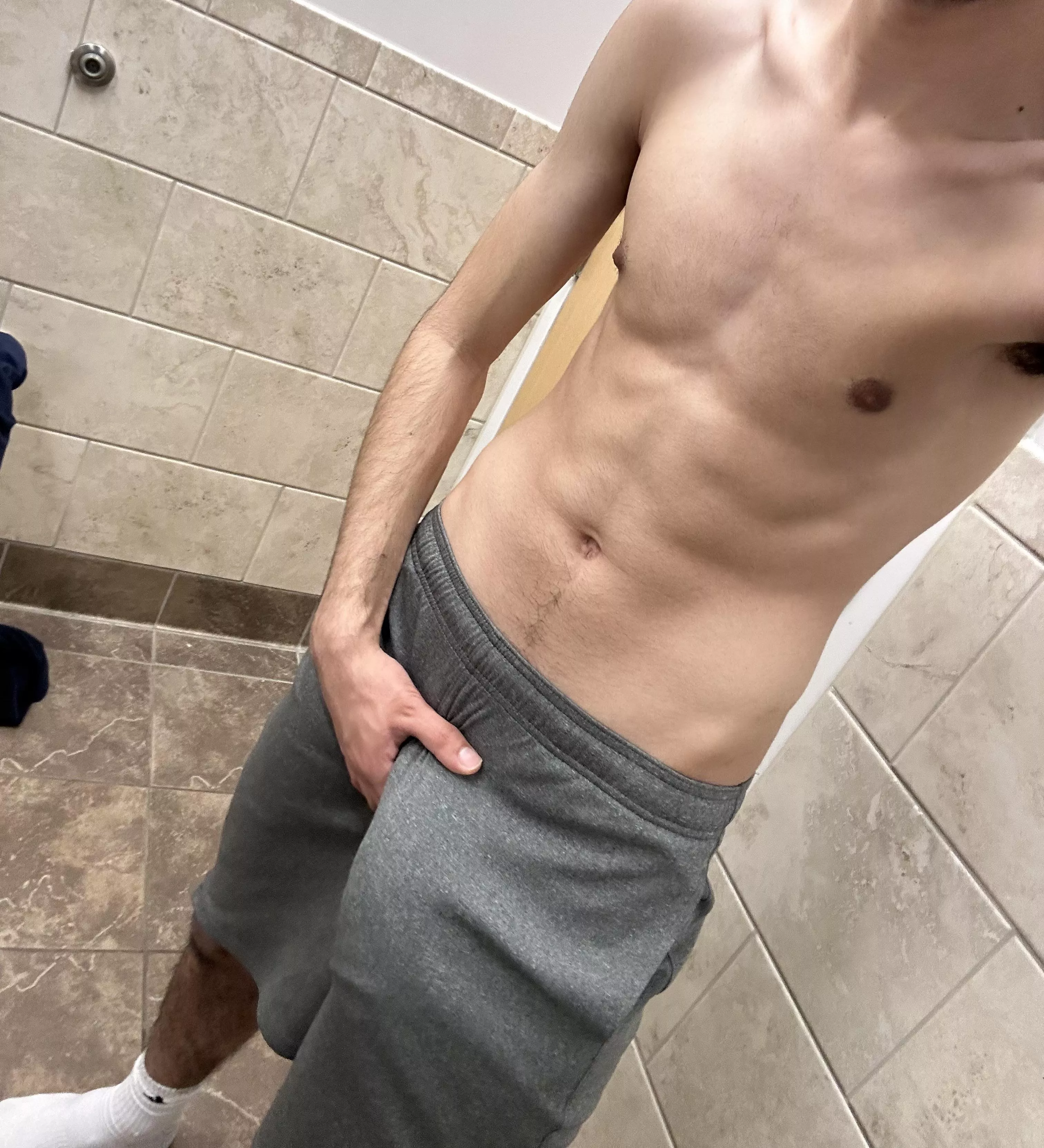 I wonder if any guys at the gym noticed