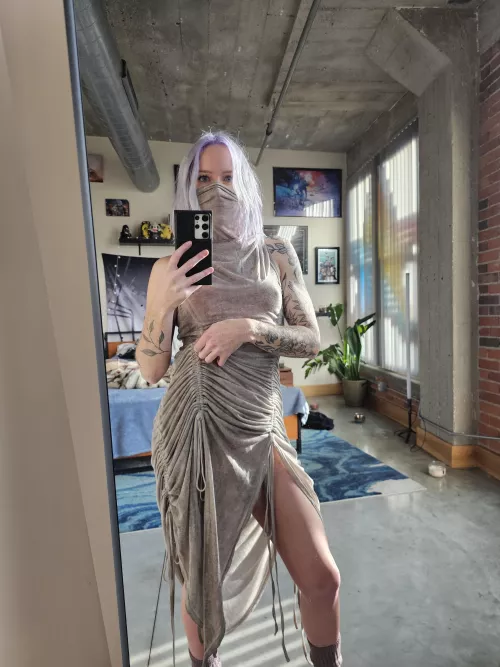 Icy purple hair + tattoos