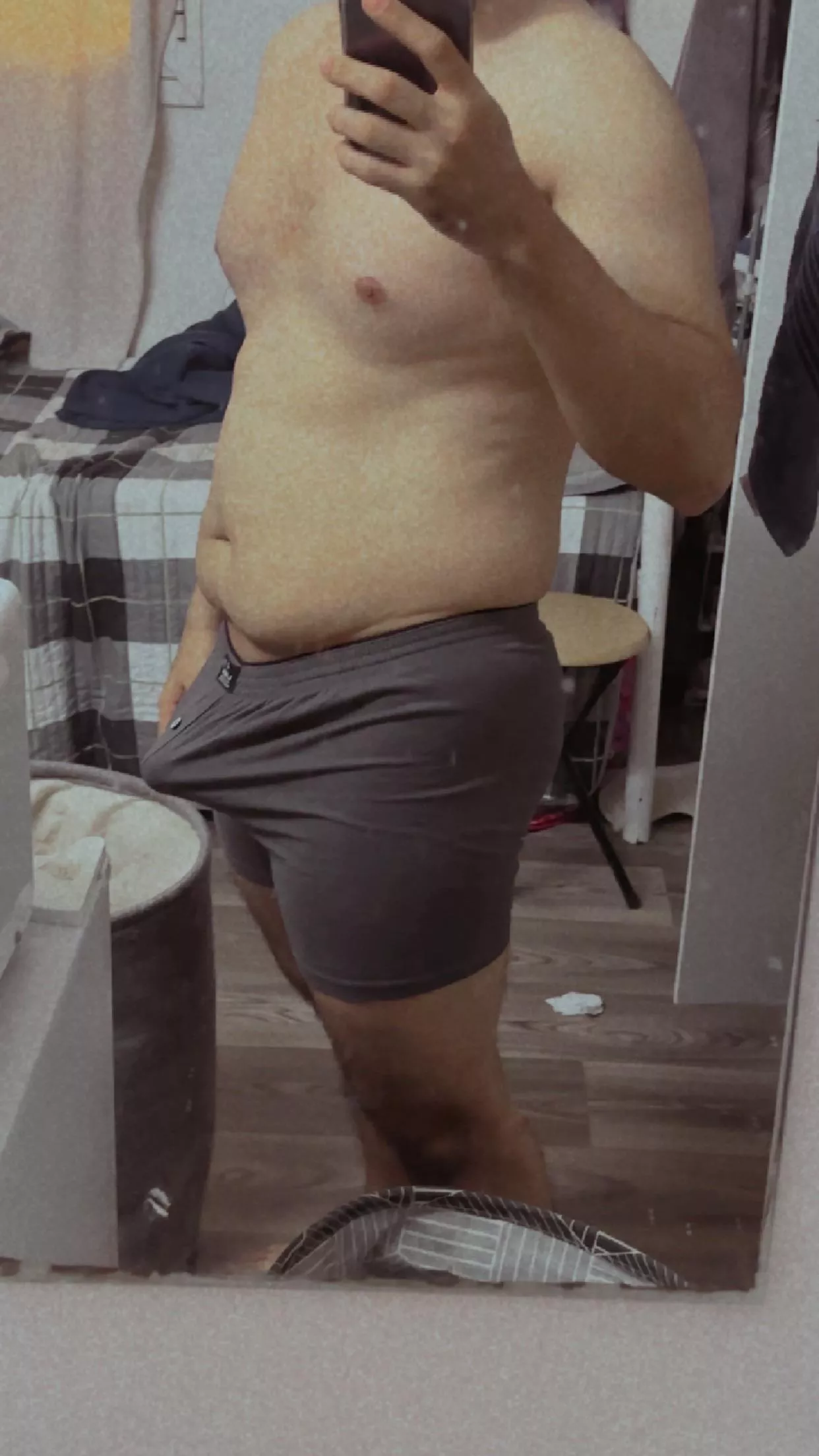 I’m so horny and getting ready to work