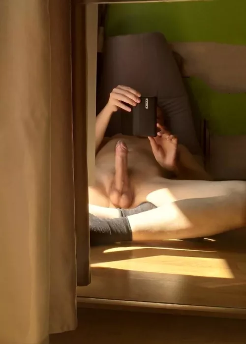 It's nice to warm your balls in the spring sun