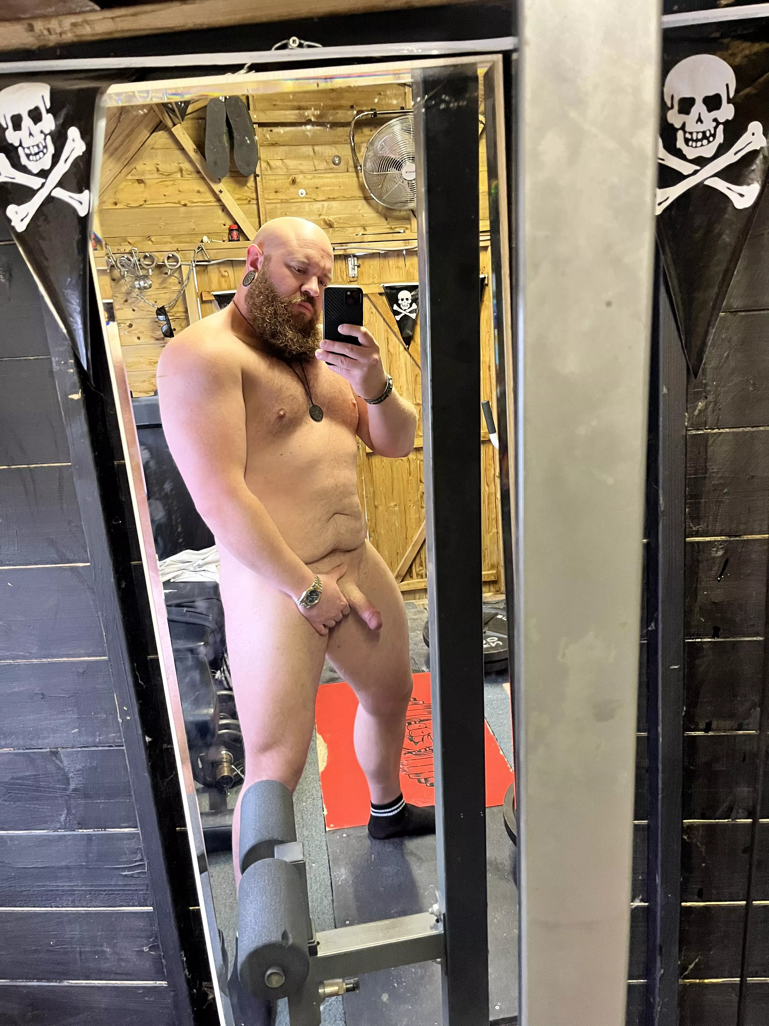 I’ve just got back from a walk in the rain and needed to take my wet clothes off.