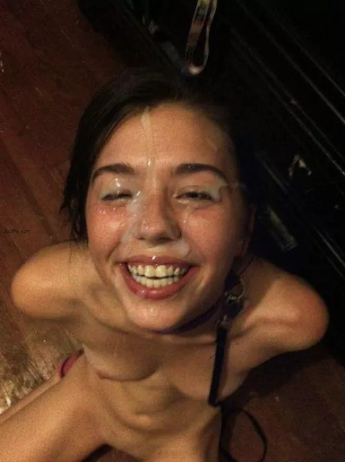 Leashed Beauty Loves Her Facial