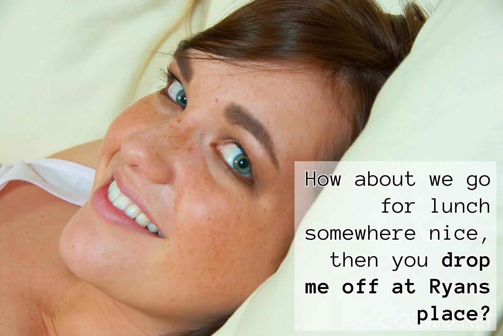 Lunch first, then round to his place?