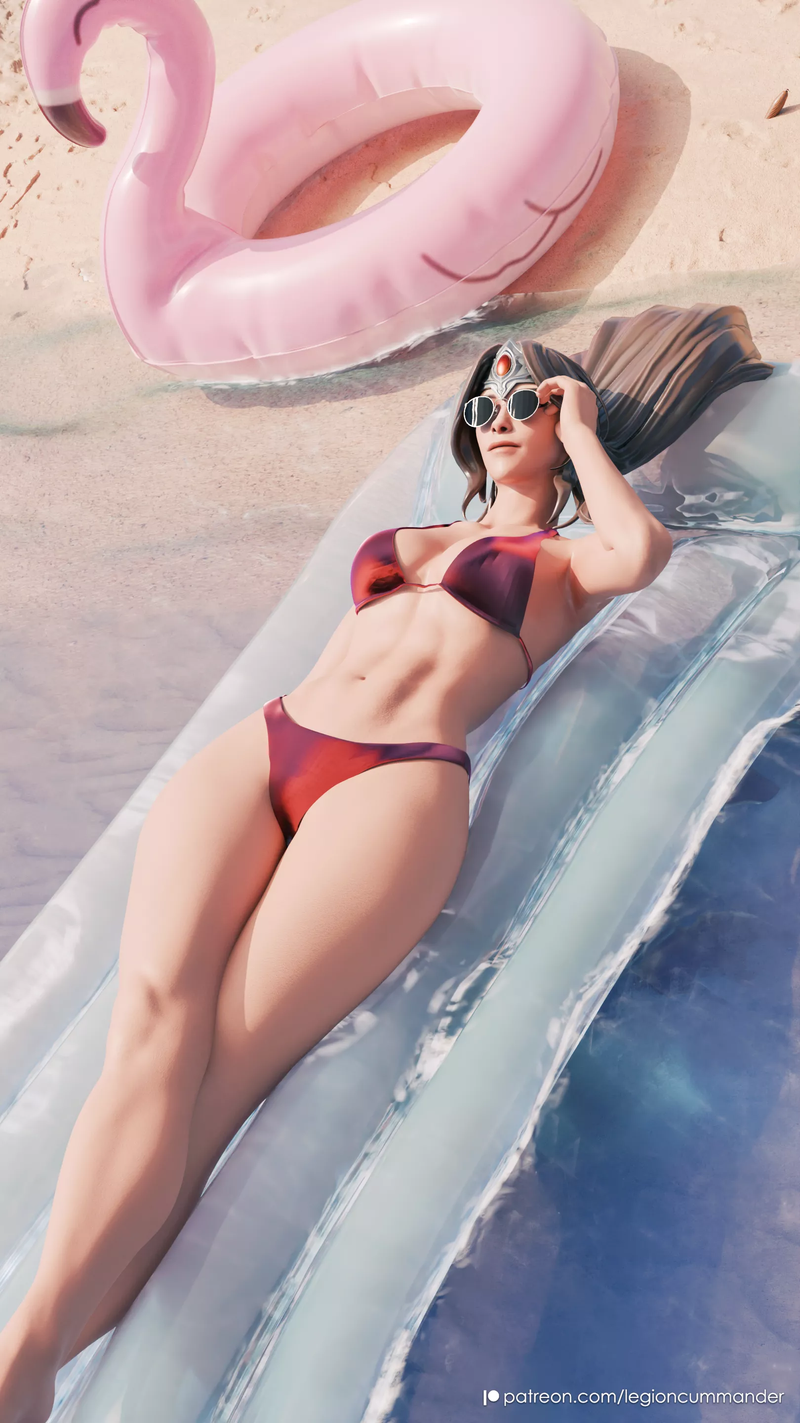 Mirana on the beach [Dota 2] (legioncummander)