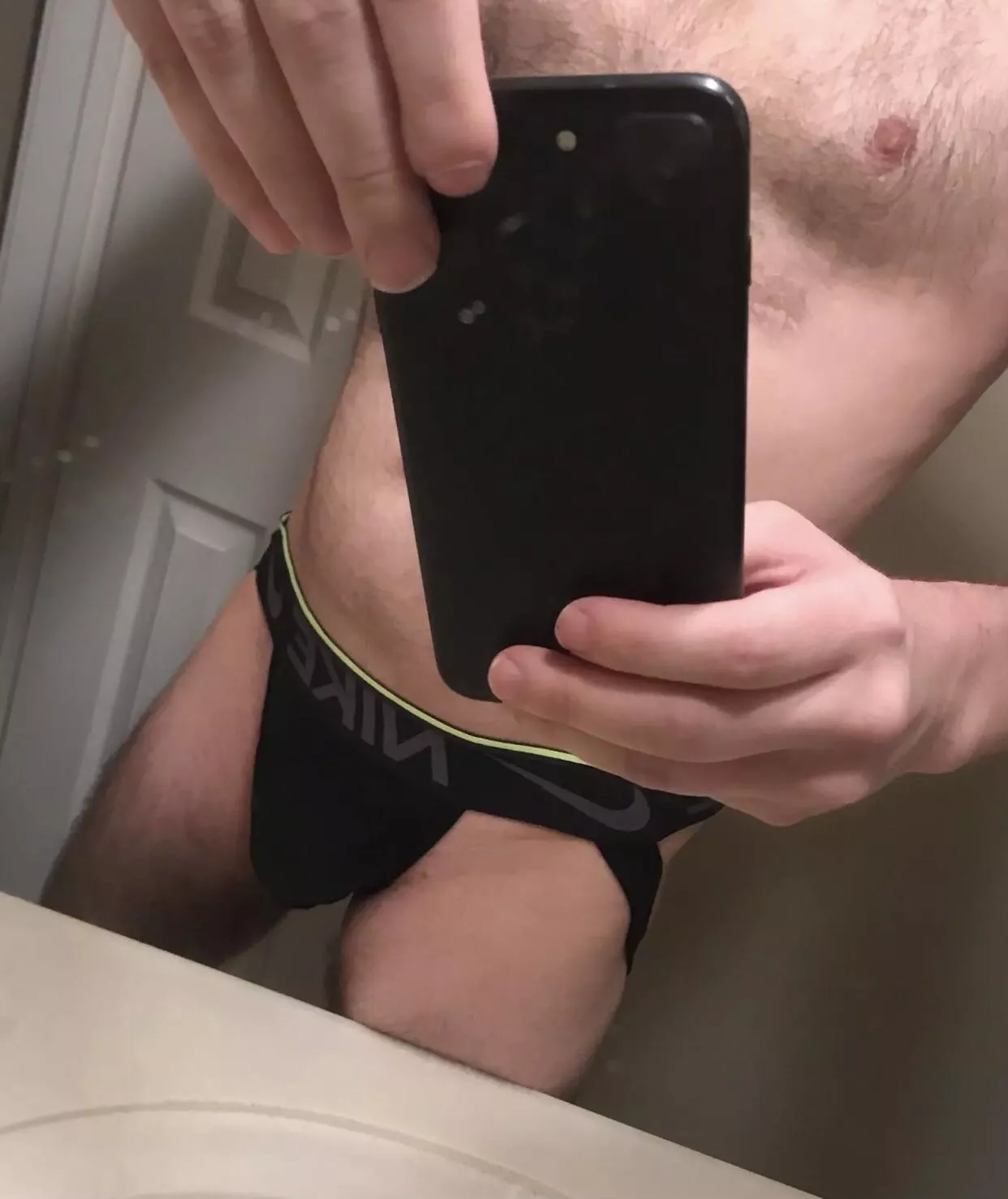 My Nike jock feels so good.